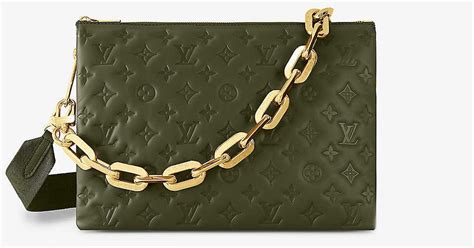 louis vuitton purse green|louis vuitton coussin bag green.